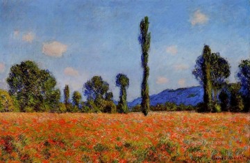 Paisaje del campo de amapolas Claude Monet Pinturas al óleo